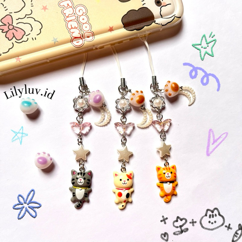 Phone Strap Kucing | Gantungan Hp Kucing Simple