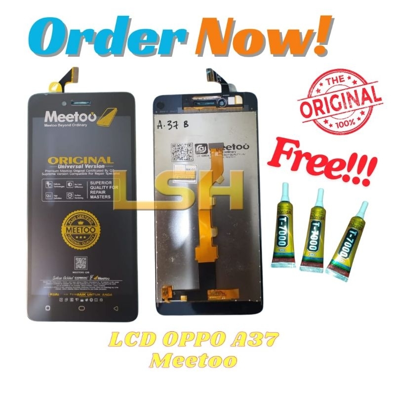 LCD OPPO A37 MEETOO BLACK+T/S