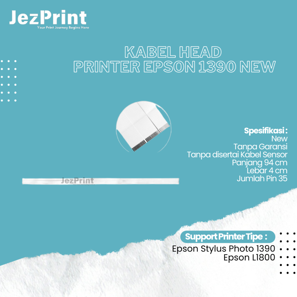 Kabel Head Epson L1800 R1390 1390 NEW (1 Pair), Cable Head L1800 R1390 1390