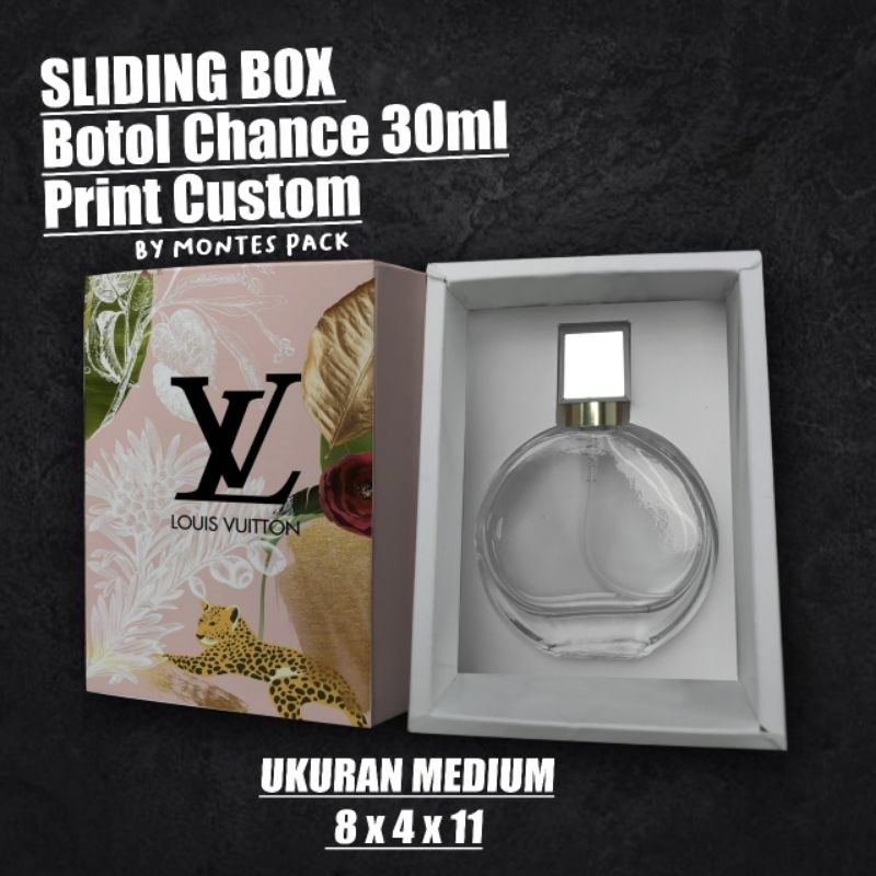 

BOX SLIDE CUSTOM PRINT / untuk botol CHANCE 30ML / BOX BOTOL SLIDING Print