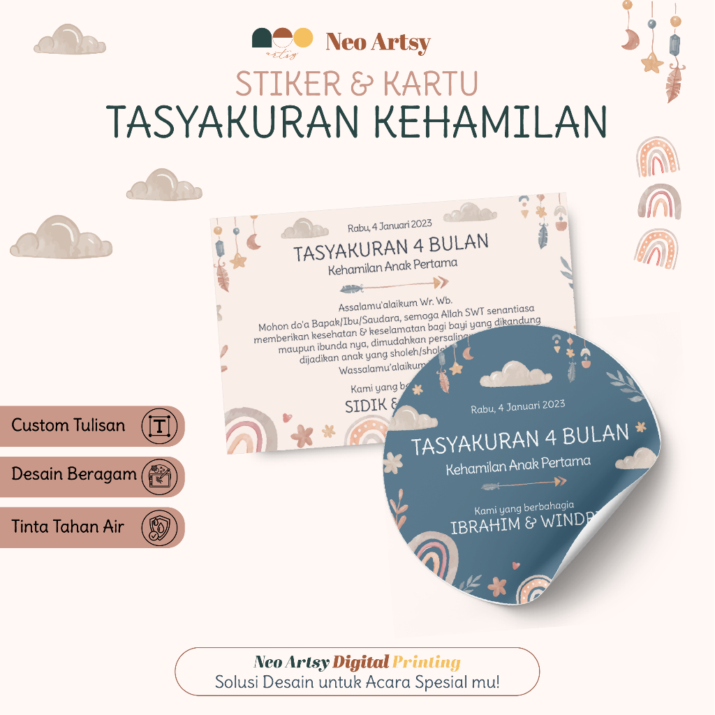 

Stiker / Kartu Tasyakuran 4/7 Bulan Kehamilan - Edisi 5