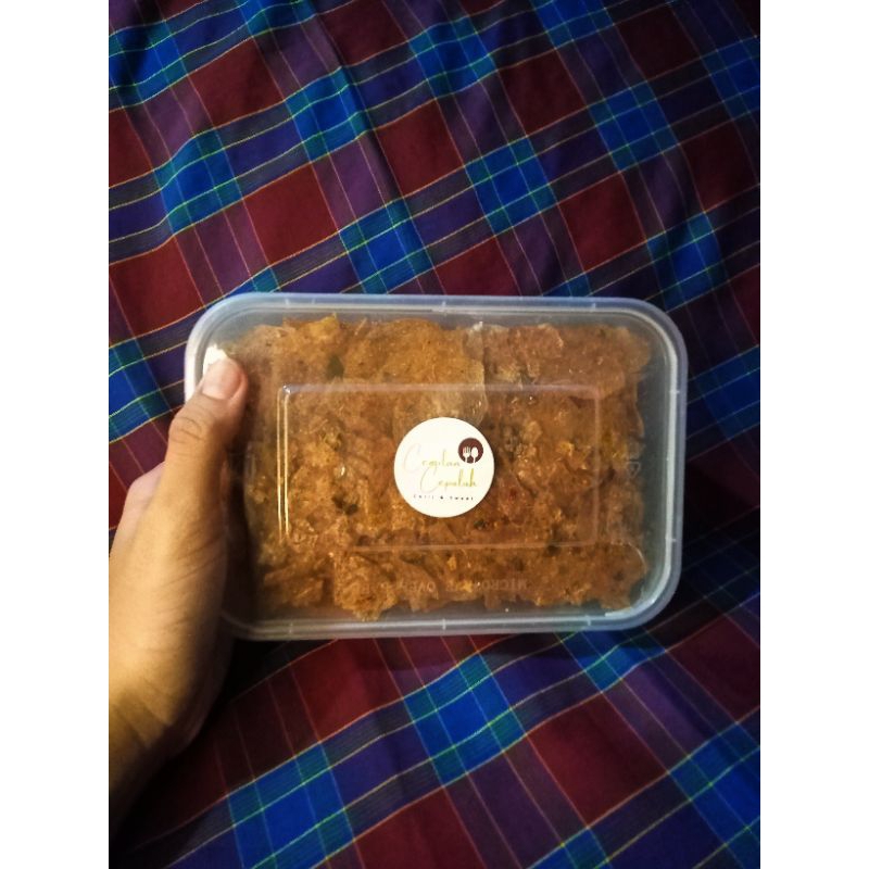 

Kripca pedas kripik kaca pedas daun jeruk kemasan thiwall