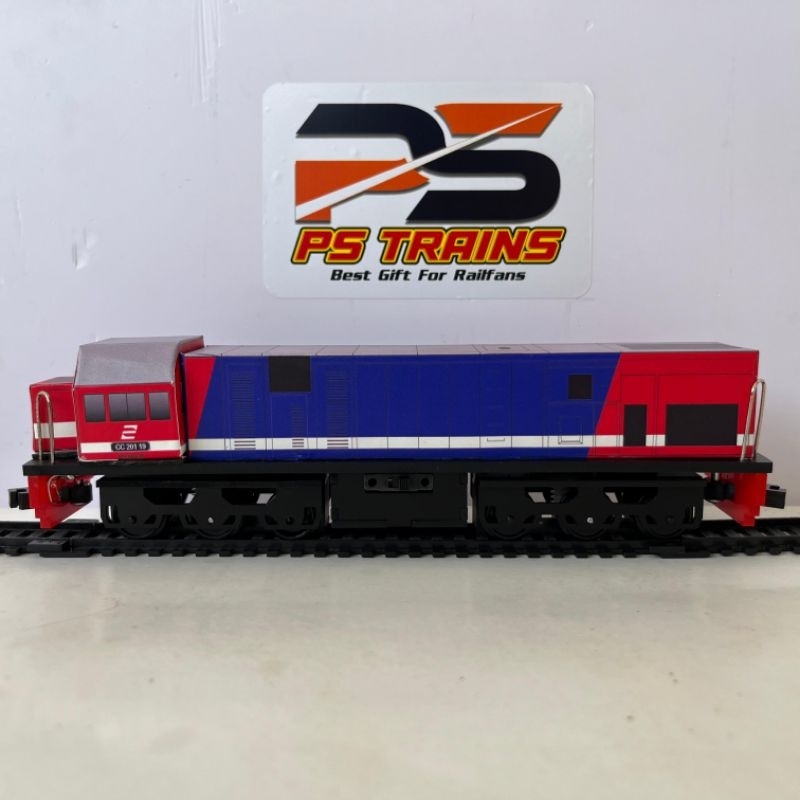 [ MODE CHARGER ] DOUBLE DINAMO MAINAN LOKOMOTIF KERETA API INDONESIA CC201 PERUMKA NEW GENERATION Ha