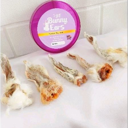 BNB Treat Rabbit Ear / Snack Kering Kuping Kelinci/ Dehydrated Snack / Snack Anjing