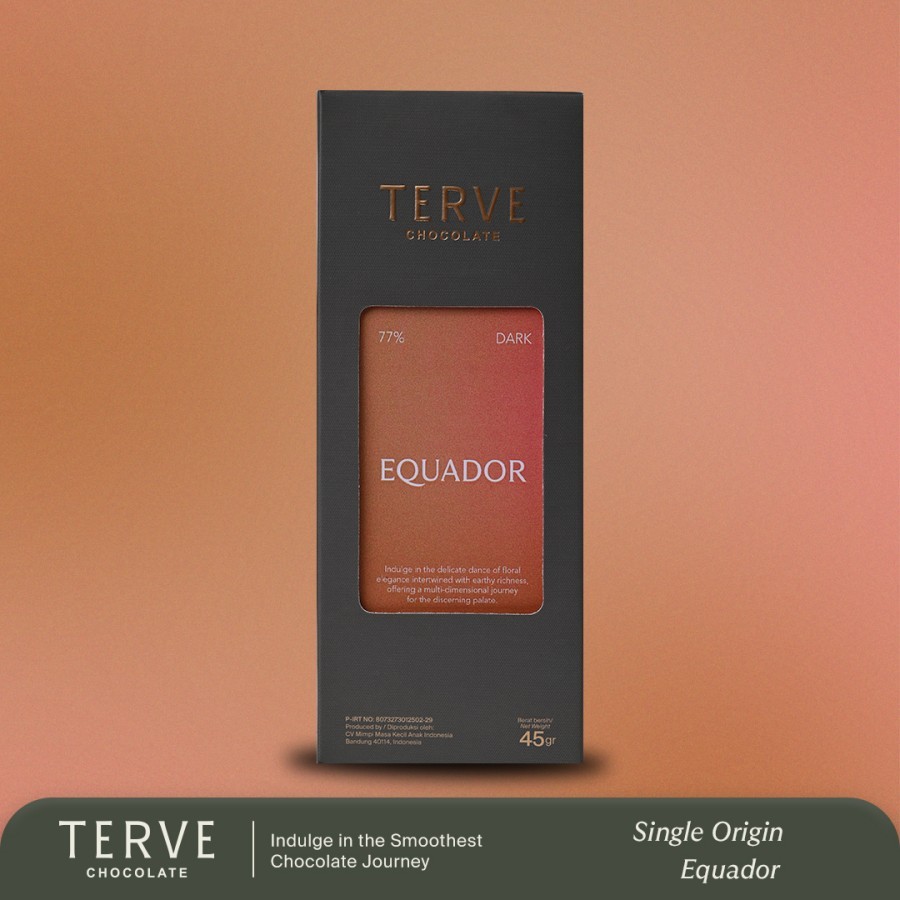 

Terve Dark Chocolate Bar - Equador