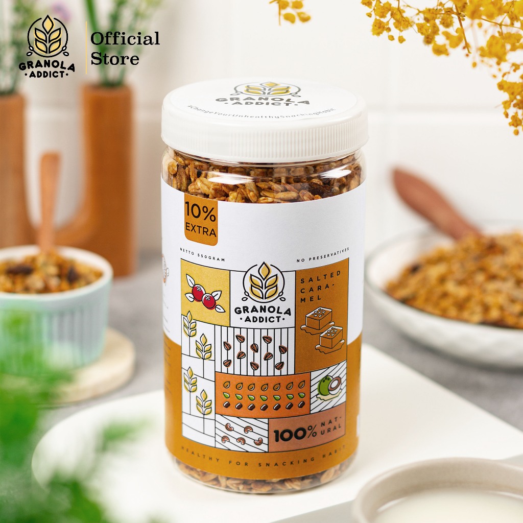 

XMASTER GRANOLA ADDICT - SALTED CARAMEL 550G (500G EXTRA + 50G)
