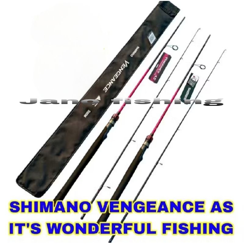 Joran shimano vengeance as 180cm 8-17lb carbon hollow full fuji