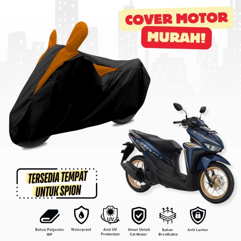 Cover motor Selimut motor Vario 125/150/110 Terbaru tersedia lubang spion