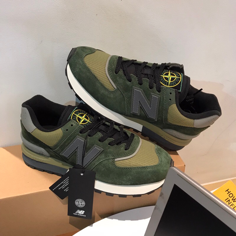 New Balance x Stone Island 574 Legacy Dark Green ORIGINAL