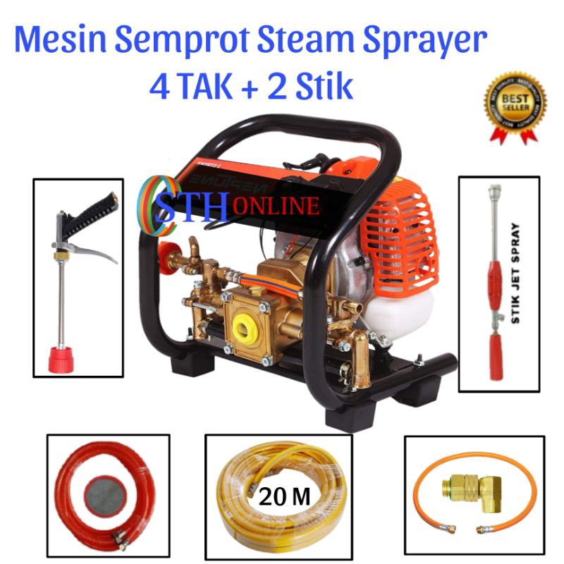 Mesin Semprot Hama Sprayer Portable 4 Tak Komplit 2 Stik