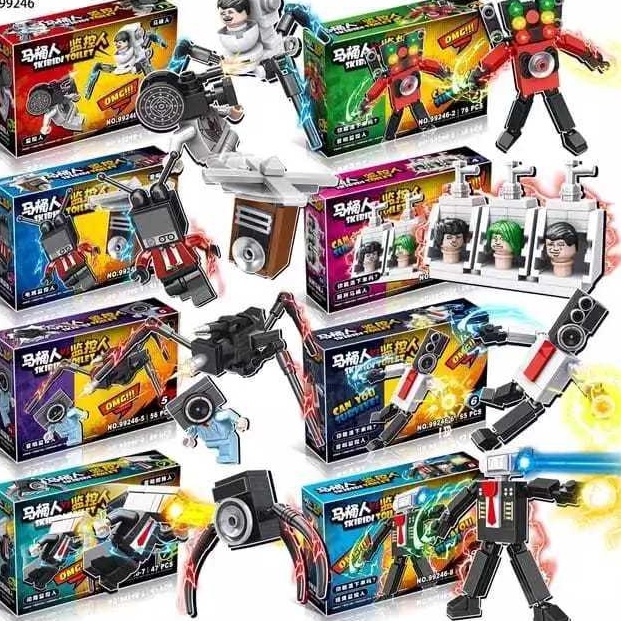 Promo Keren Mainan anak skibidi toilet model lego
