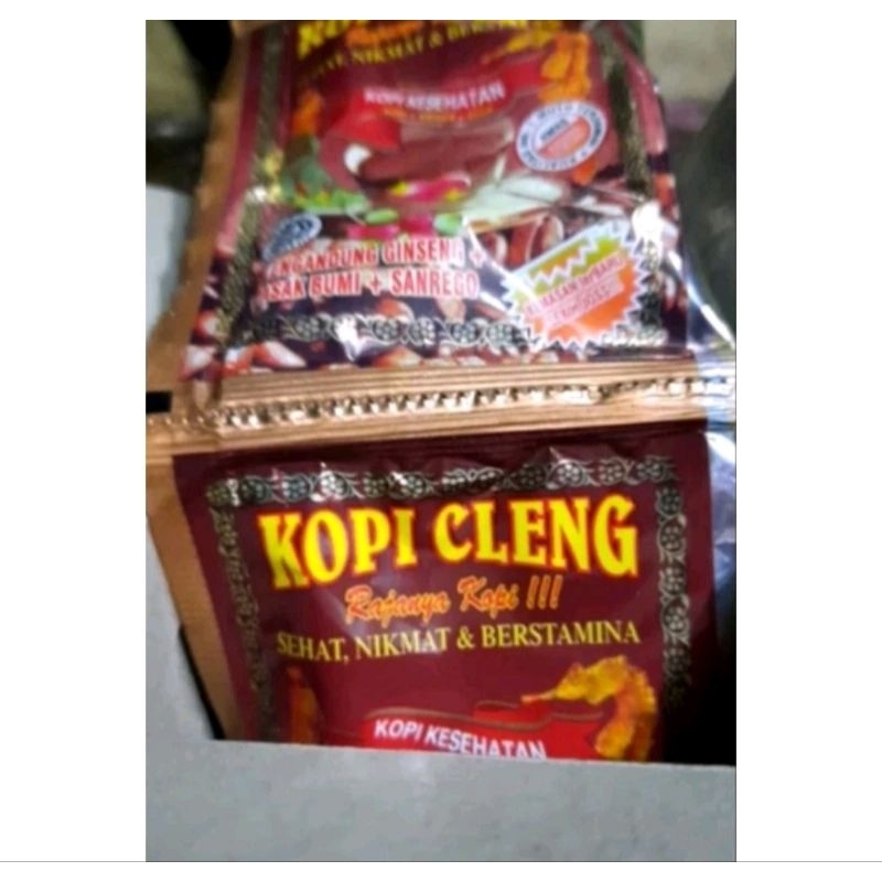 

kopi isi 10 sachet bubuk cling clong