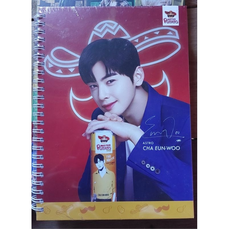 notebooks, memo book, buku note, binder, buku catatan Cha Eunwoo X Mister Potato ( Eun Woo Astro)