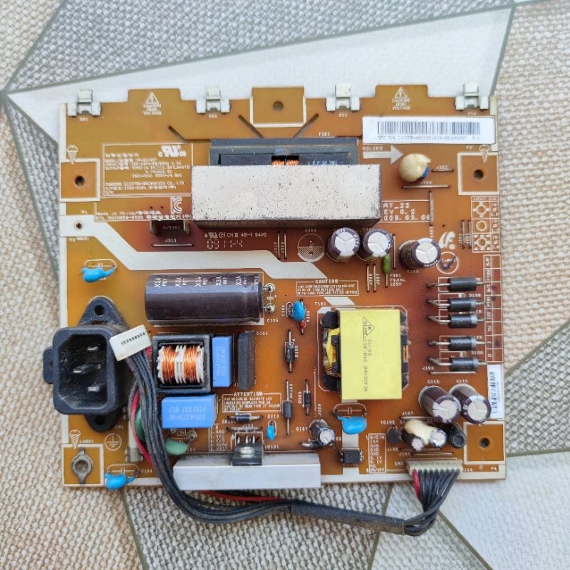 power suplay ace matic regulator psu tv SAMSUNG LA22B350F2 LA22B350F2XXD