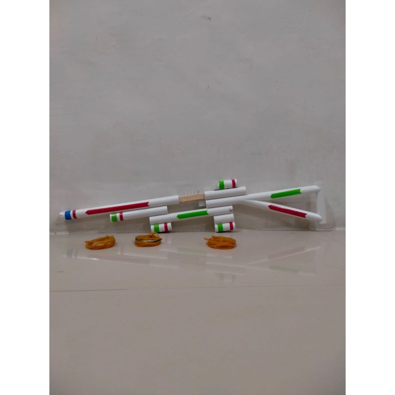 Mainan tembak PVC Peluru Karet /Pistol Mainan Anak-Anak.Mainan Tembak-Tembakan Anak-Anak 5 Kali temb