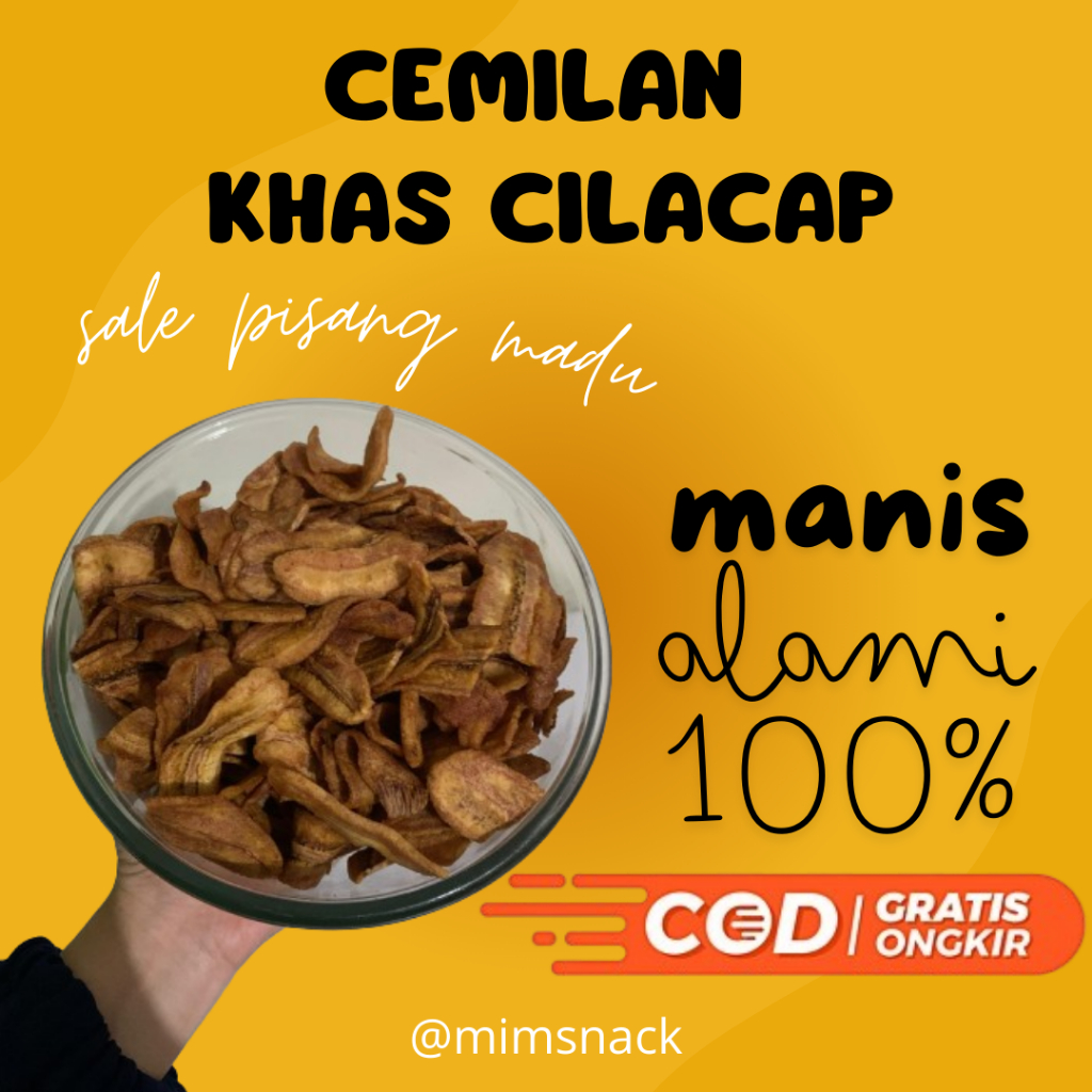 

CAMILAN KERIPIK SALE PISANG MADU MANIS ALAMI BUAH TANPA PEMANIS BUATAN