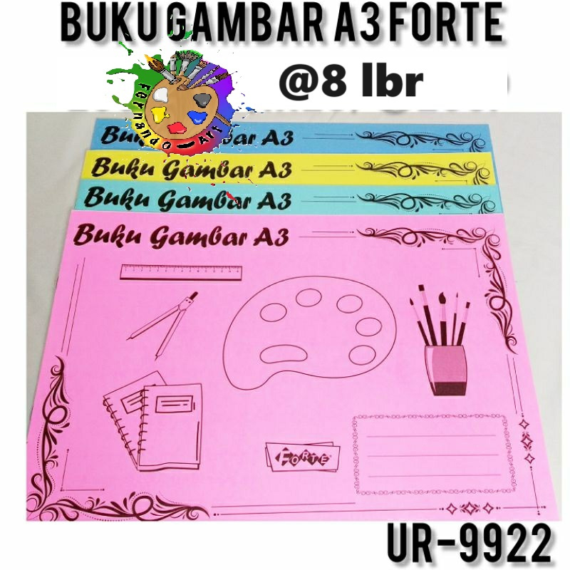 

Buku Gambar / Buku Mewarnai / Buku Gambar Murah A3 FORTE