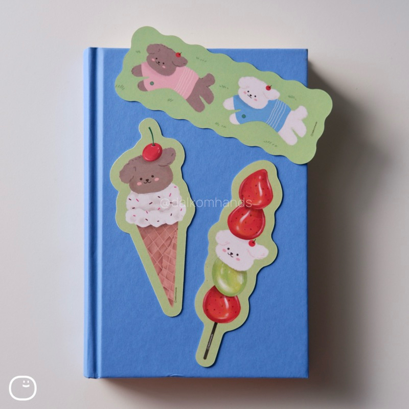 

Bookmark Set - Sweet Summer by Dalkomhands - Pembatas buku penanda buku lucu