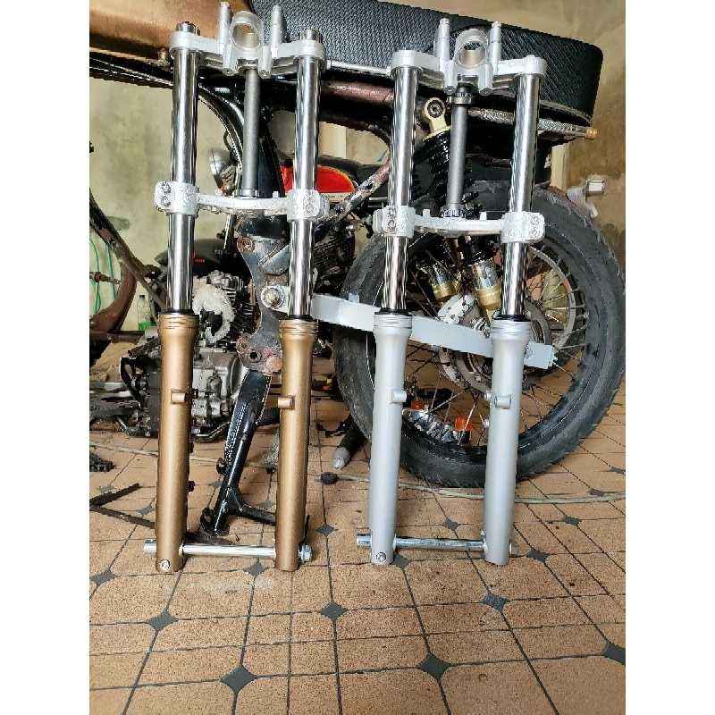 Skok ninja gorilla bubut modif ory skok ninja downsize shock breker skok depan ninja skok ninja modi
