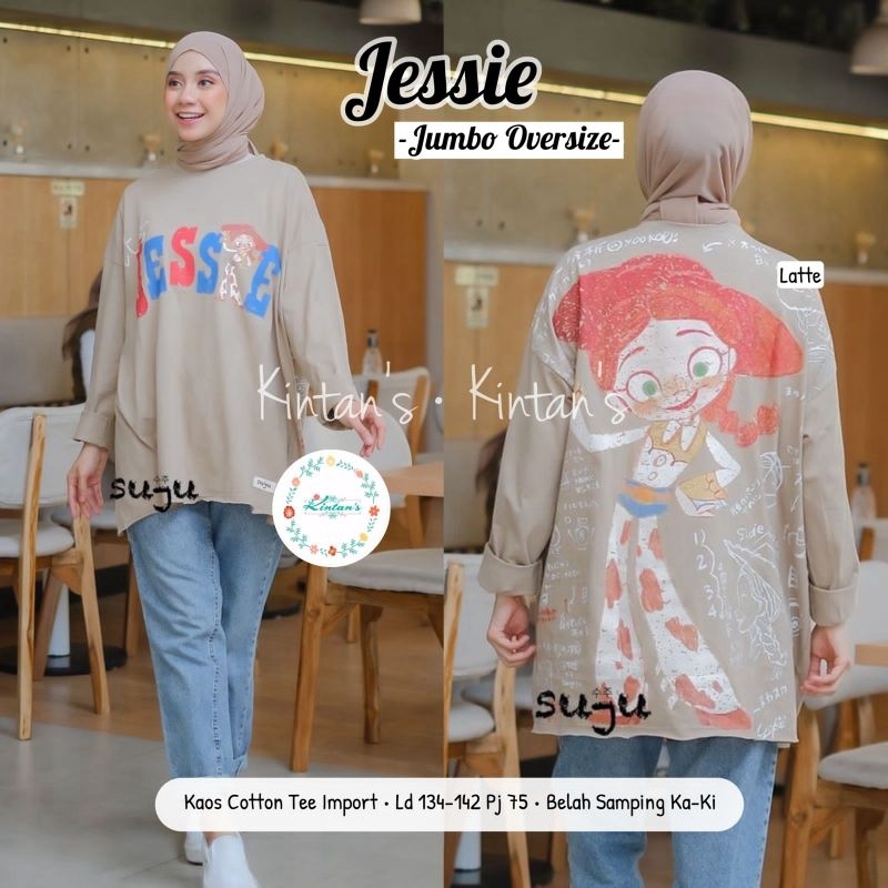 kaos lengan panjang wanita sablon oversize by kintan kaos bigsize ld 130 ld 140 xxl xxxl atasan kaos