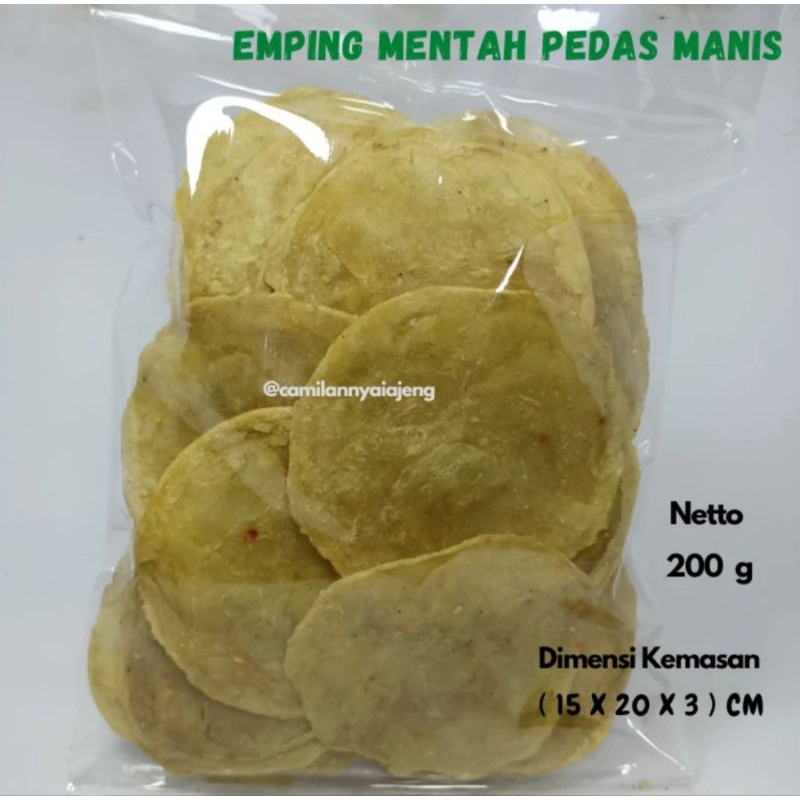 

Emping Mentah Manis dan Pedas Manis Asli Khas Kebumen