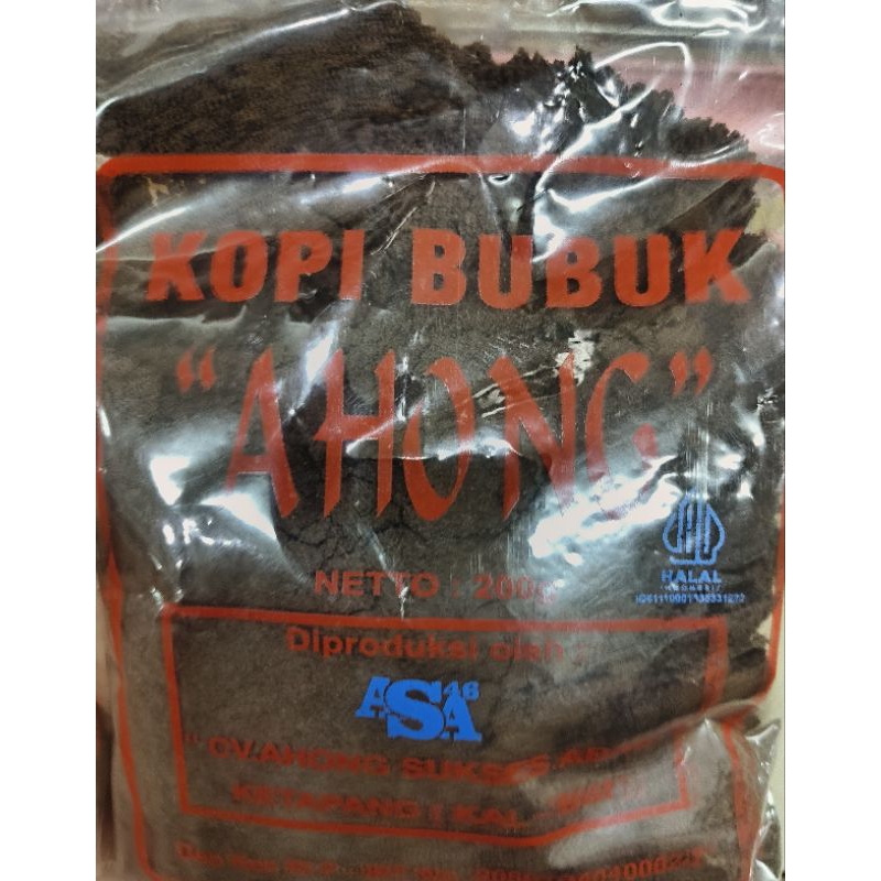 

kopi ahong 200 gr