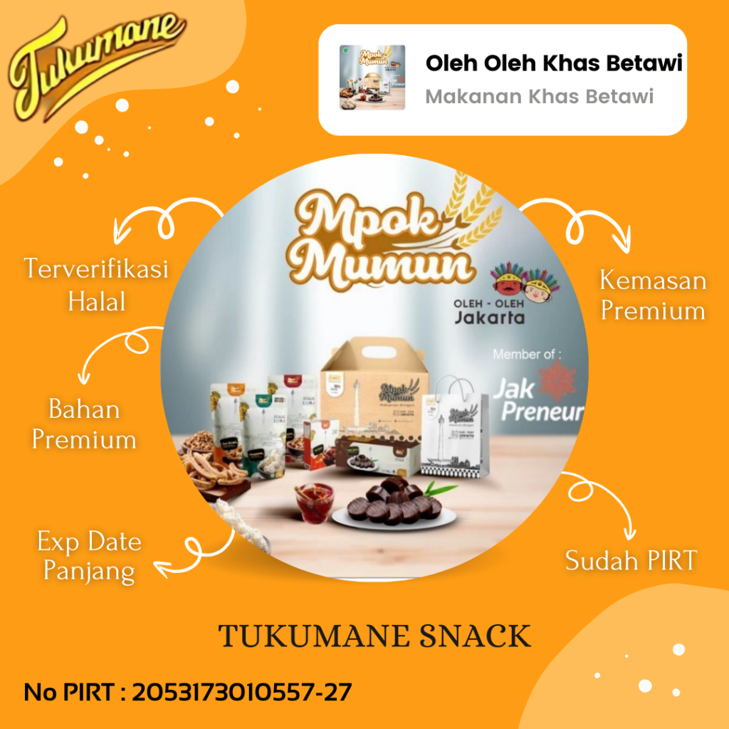 

Paket Oleh Oleh Khas Betawi Jakarta Mpok Mumun Paper Bag Dus + Dodol+Gantungan Kunci