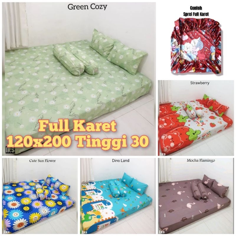Sprei Homemade Full Karet Katun Ukuran 120x200x30