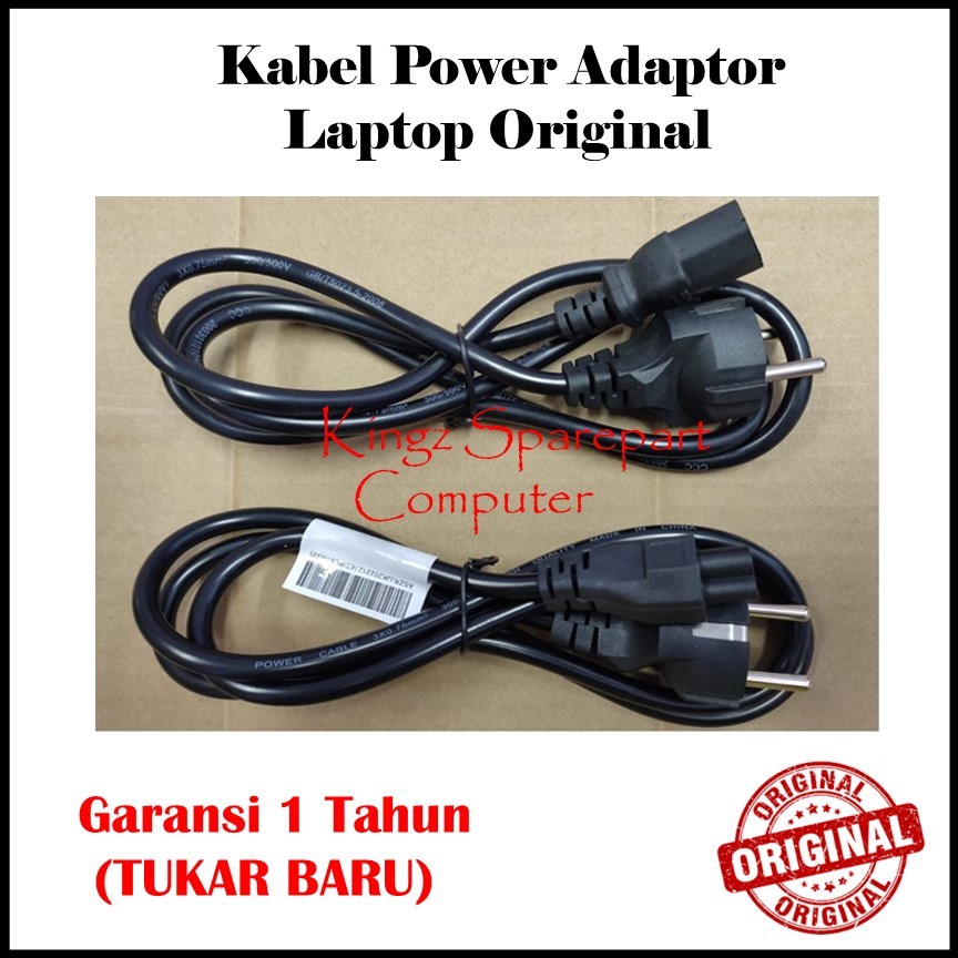 Kabel power adaptor HP Omen 15 Omen 16 Omen 17 3 lubang Original