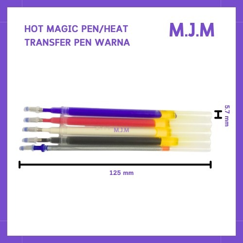 

Hot Magic Pen / Heat Transfer Pen Warna / Isi Pulpen Kain/ Isi Hot Pen