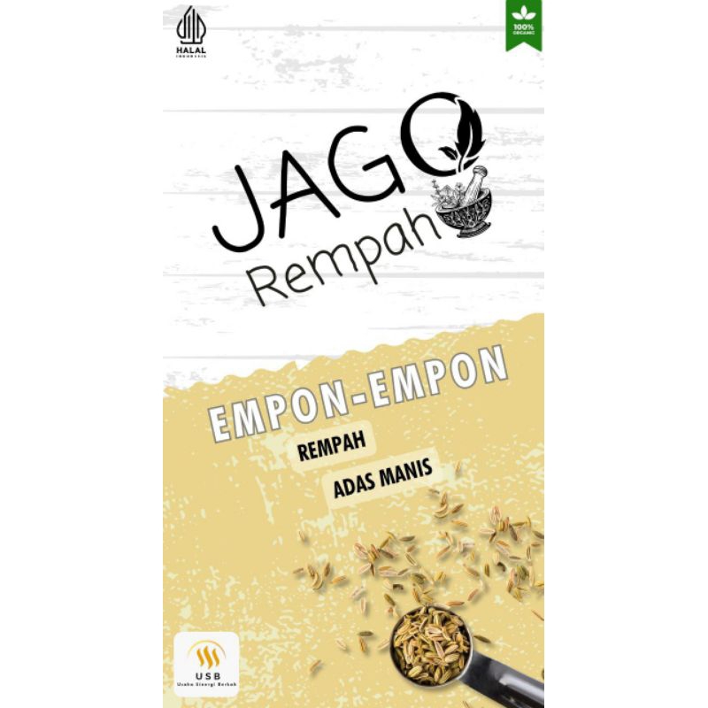 

Jago Empon Empon Rempah Herbal Jamu Racikan Obat Tradisional Flu Batuk Sakit Pencernaan Perut Pilek Mpon JSR