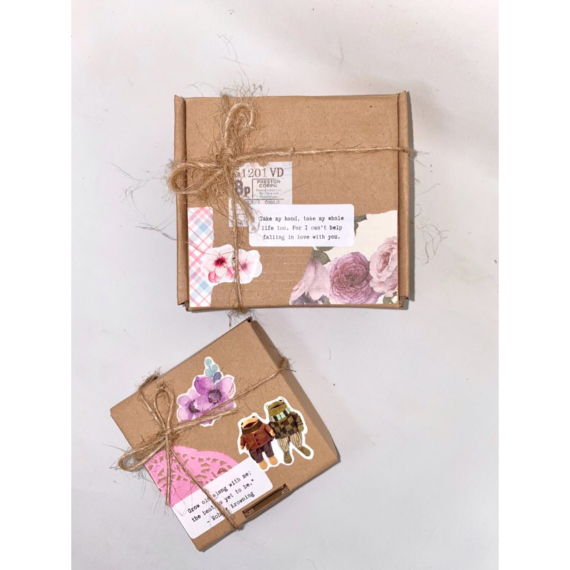 

mini box buat gift // souvenir box // scrapbox