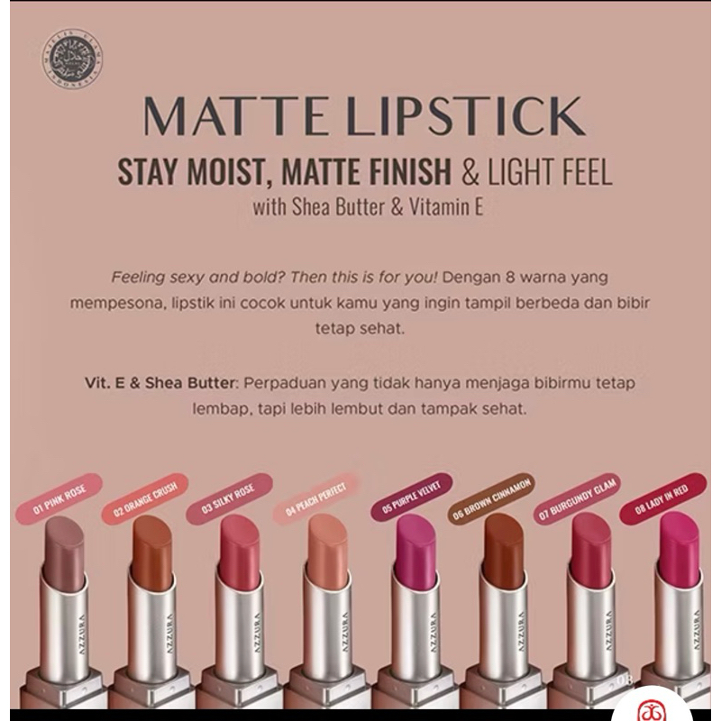 Azzura Matte Lipstik