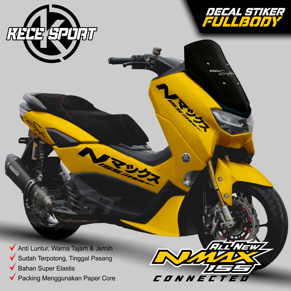Decal Stiker Yamaha Nmax 155 New Fullbody Maxi Signature TERBARU COD Decal stiker nmax new / stiker 