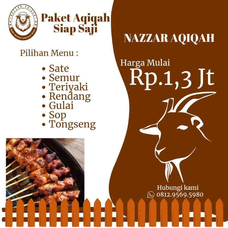 

Nazzar Farm - Paket Aqiqah Siap Saji / Prasmanan | DEPOK | BOGOR | JAKARTA | TANGERANG | BEKASI