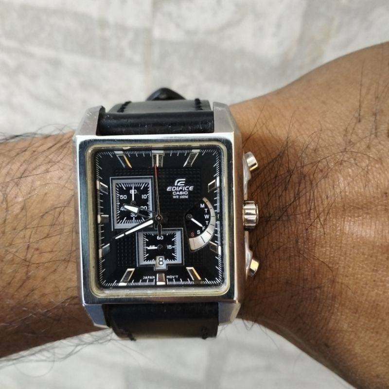 jam tangan ORIGINAL CASIO EDIFICE CHRONOGRAPH SQUARE