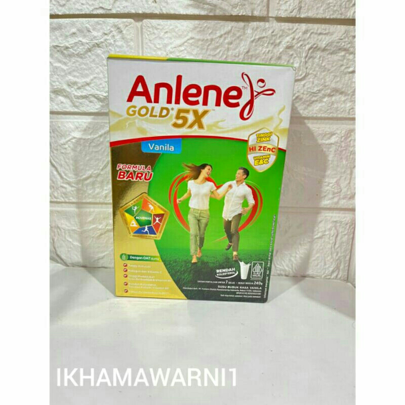 

susu anlene gold susu bubuk rasa vanila