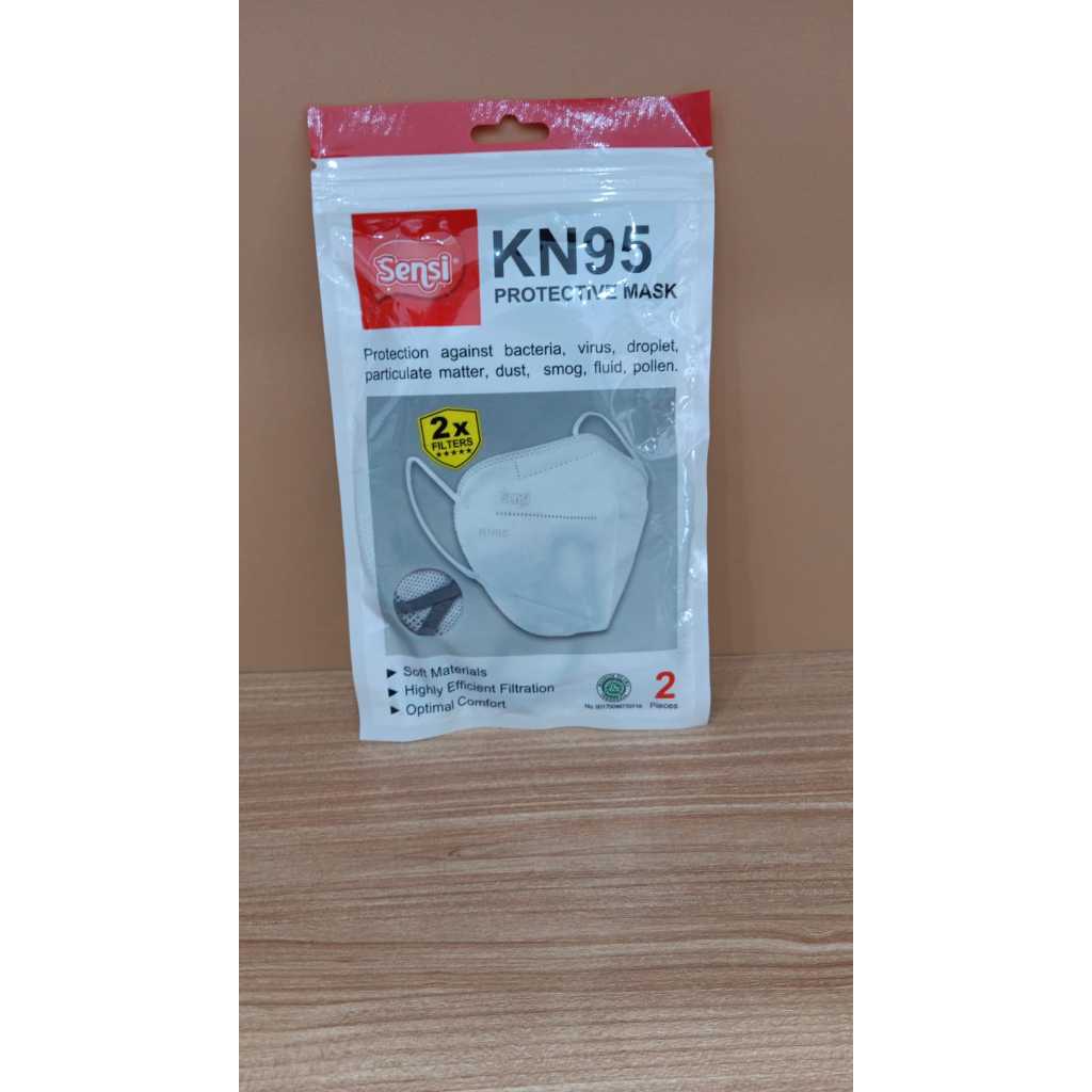 SENSI KN95 PROTECTIVE MASK 2 X FILTER ISI 2 PIECE