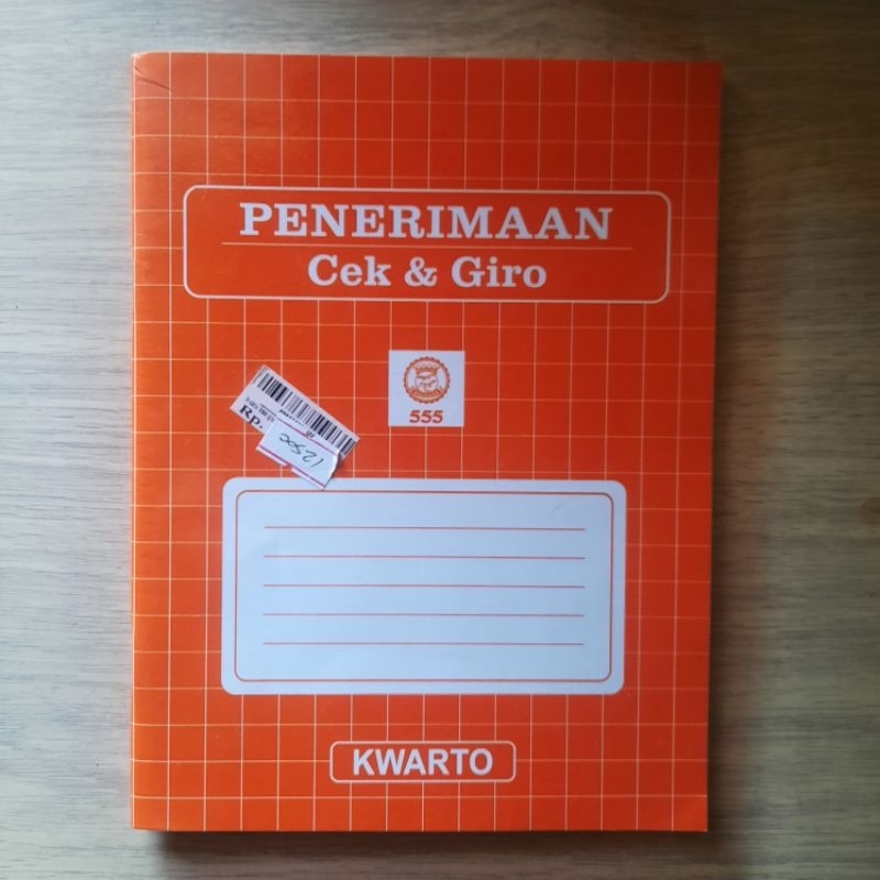 

Buku Tulis - Penerimaan Cek dan Giro | Buku Keuangan