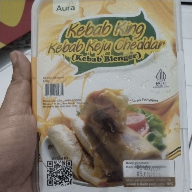 

kebab king dengan rasa keju cheddar blenger