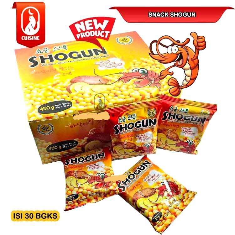 

Shogun pilus grilled shrimp halal isi 30 bungkus import