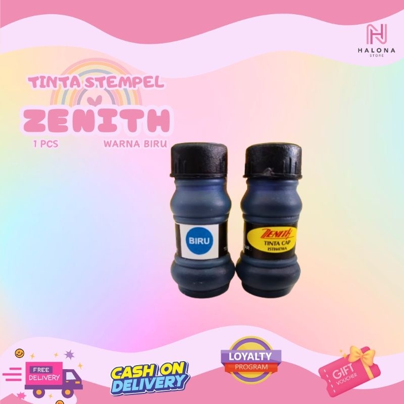 

[1 PCS] Tinta Zenith / Tinta Stempel warna Biru dan Ungu