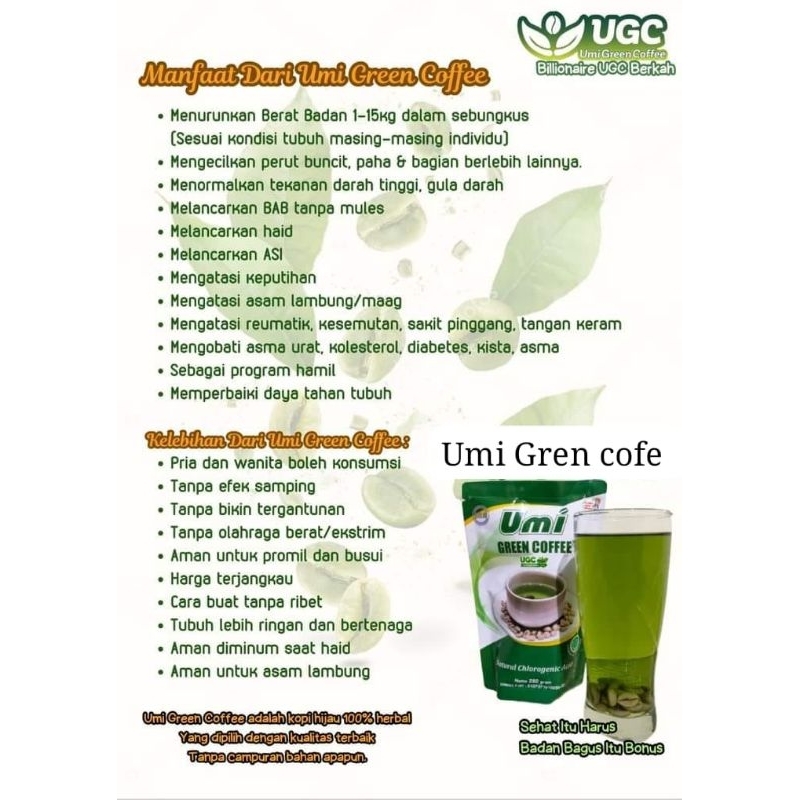 

Minuman umi gren coffe herbal pelangsing_dan_kesehatan