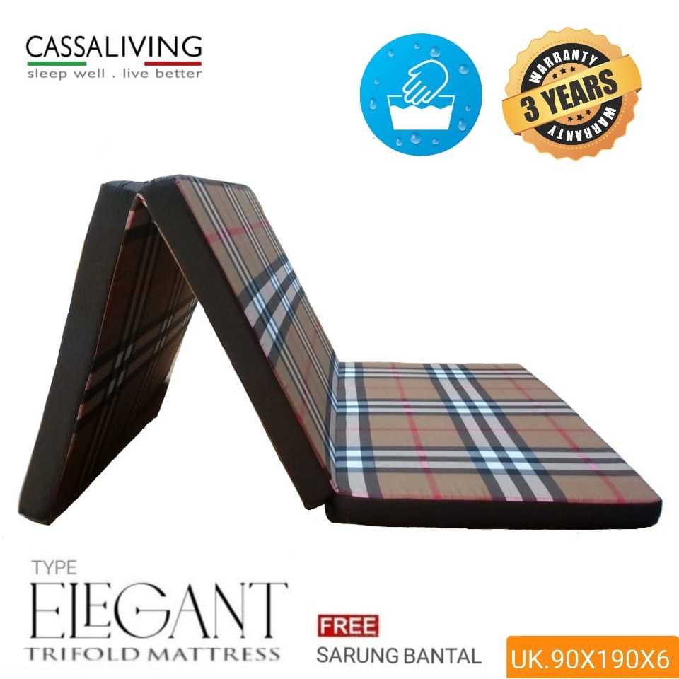 kasur tilam busa lipat tiga murah bergaransi