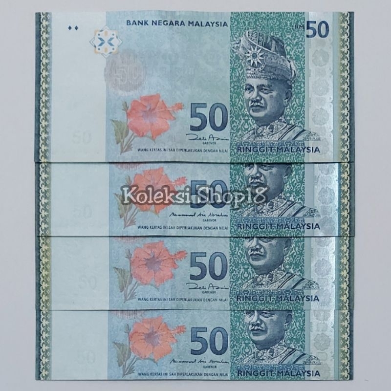 Koleksi Uang Asing Malaysia Pecahan 50 Ringgit