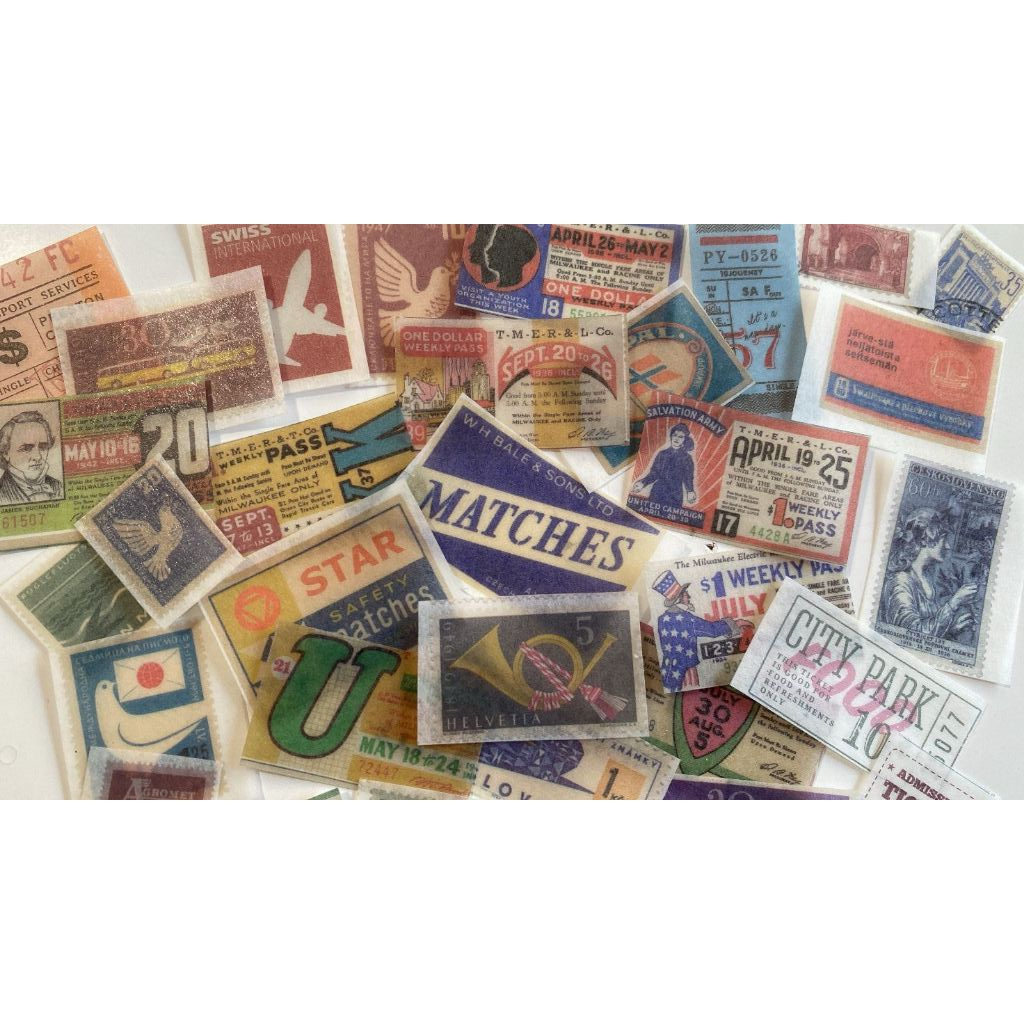 

VINTAGE STICKER JOURNALING AESTHETIC ( ticketing version )