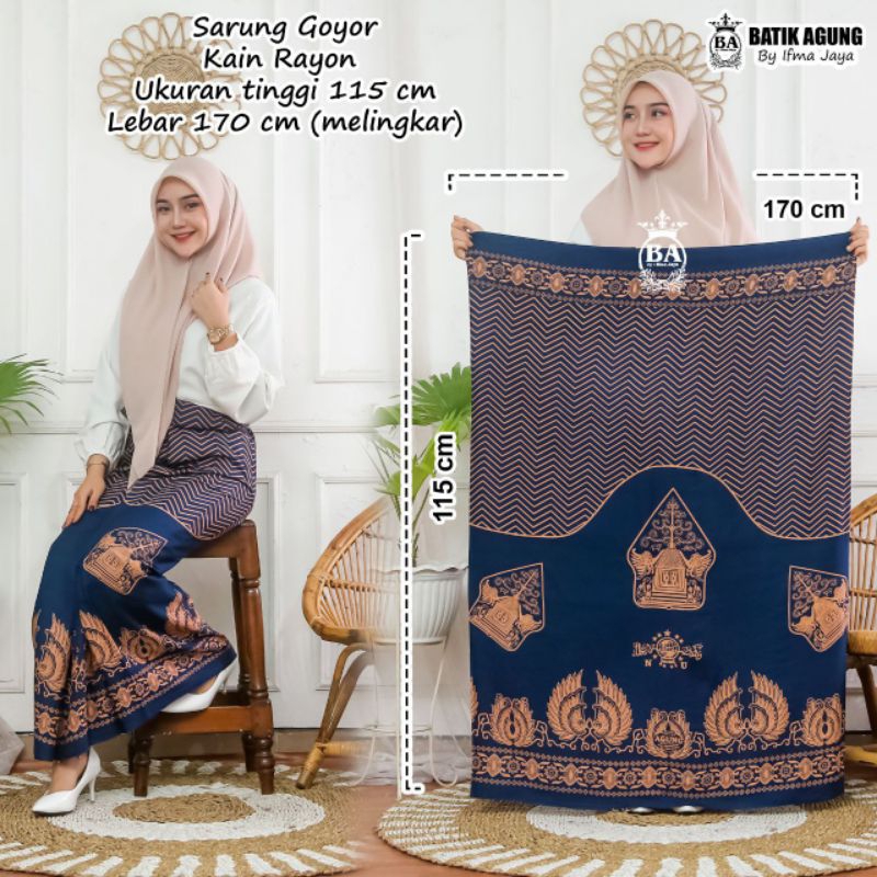 Sarung Batik Motif Gunungan NU Sarung Wanita Sarung Goyor Sarung Printing Sarung Palaikat Sarung Cap