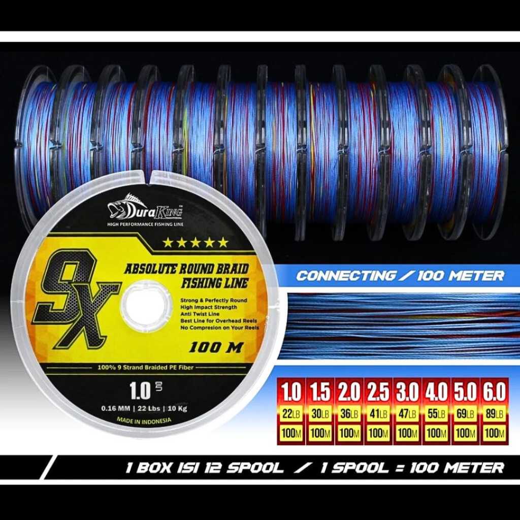 Benang PE Duraking 9X 100m connecting