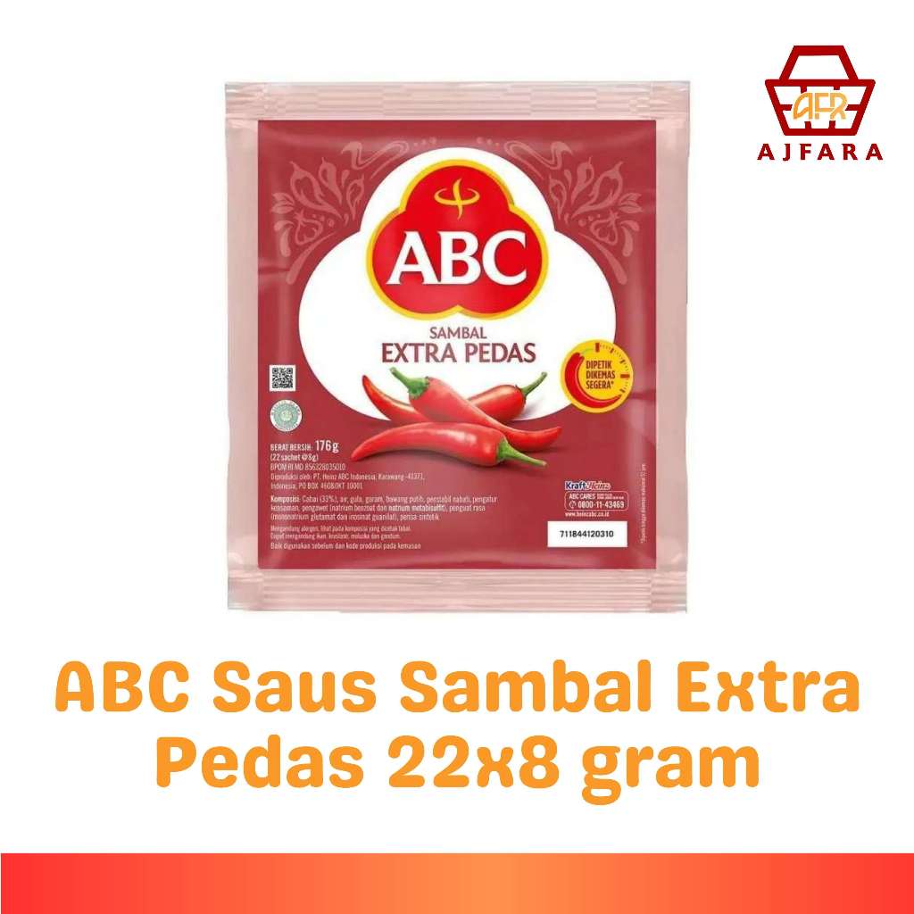 

ABC Saus Sambal Extra Pedas Sachet 22x8g