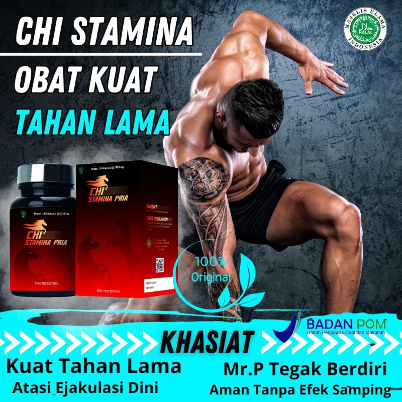 Chi Stamina Original Bpom Obat Herbal Pria K.uat Panjang dan Tahan Lama Ampuhh